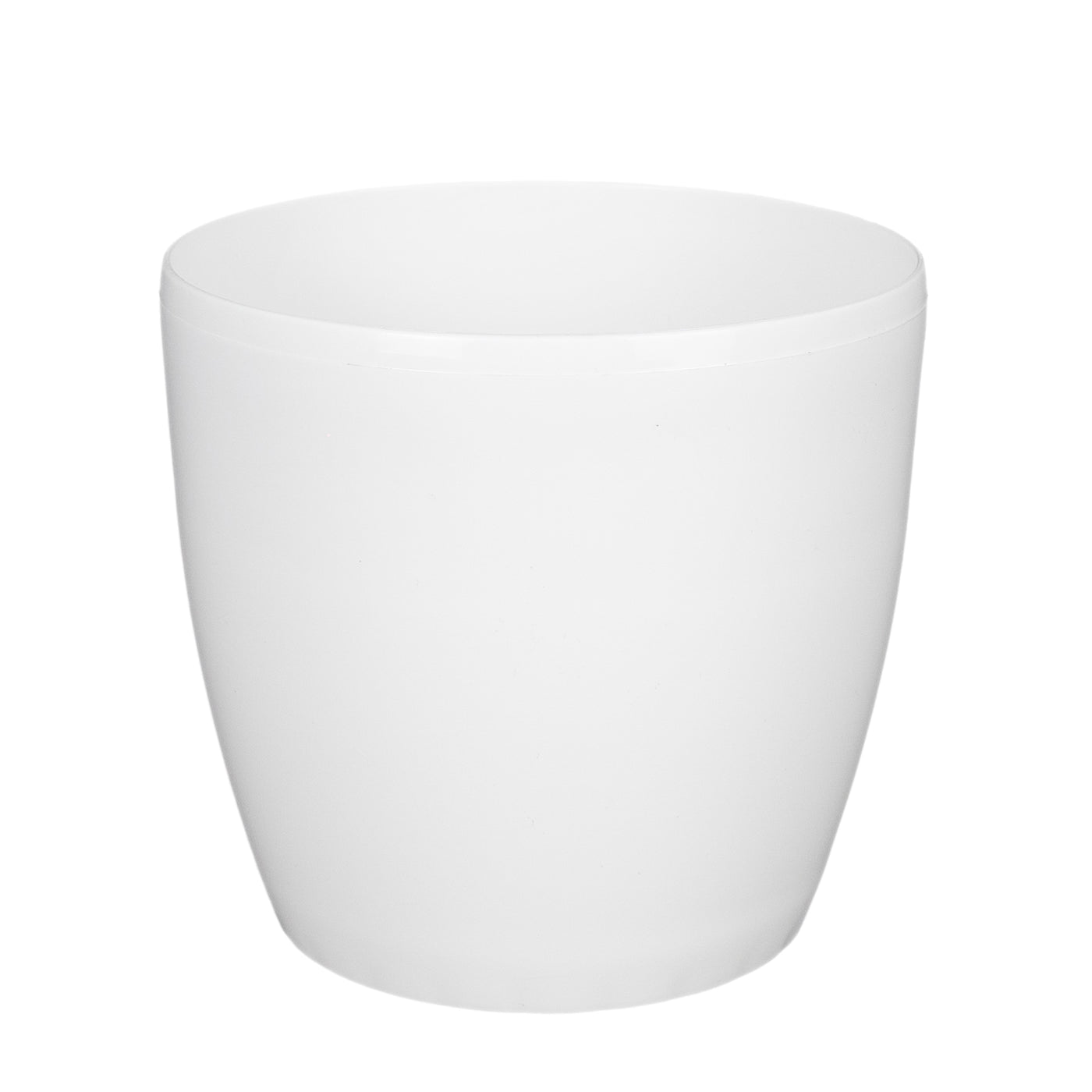 Ghiveci Rotto H12.5xD14 cm. alb lucios