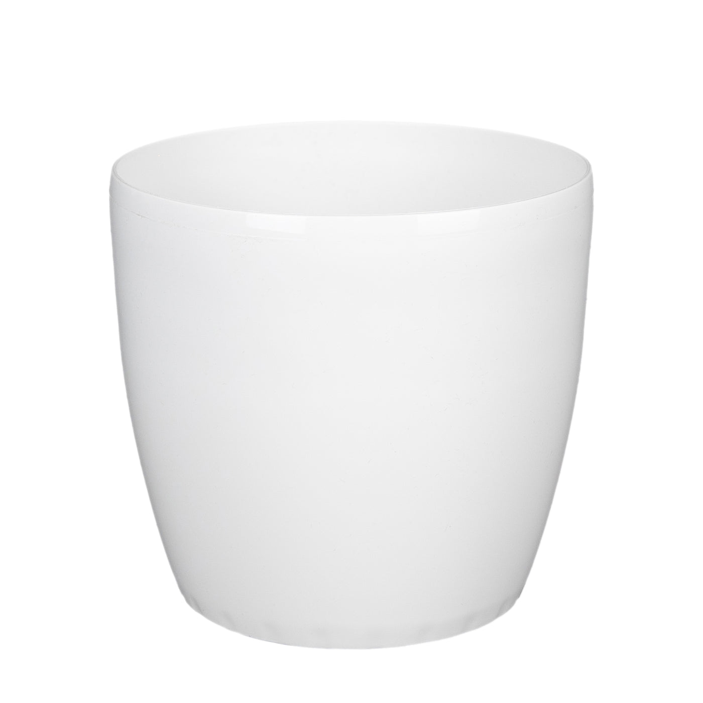 Ghiveci Rotto H14.5xD16 cm. alb lucios