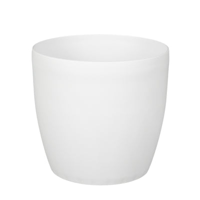 Ghiveci Rotto H14.5xD16 cm. alb mat
