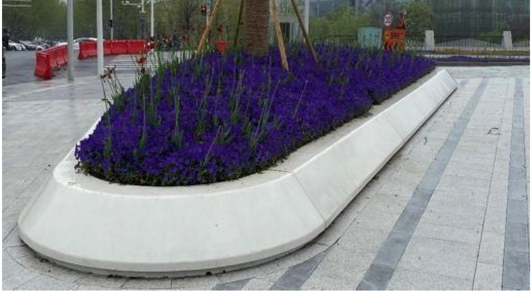 Ghiveci urban iaz cu banca 1205.1x450 cm