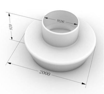 Ghiveci urban round cu banca si spatar D240xH92 cm