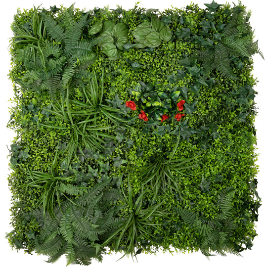 Gradina verticala din plante artificiale 1mp model design V43 pentru interior si exterior