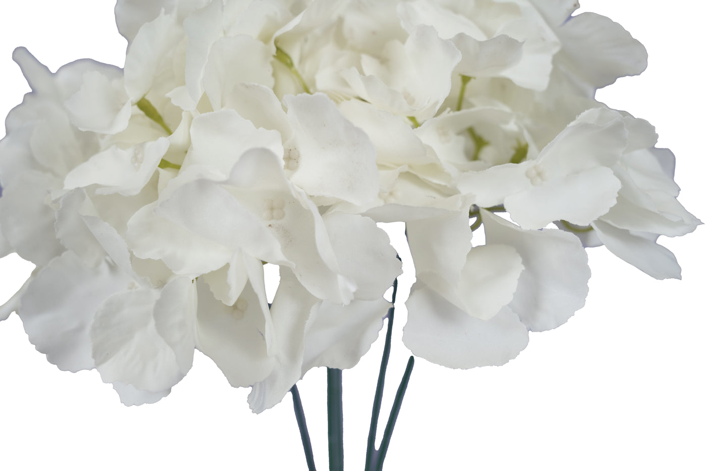 Hortensie artificiala alba D30xH47cm. cu 5 flori