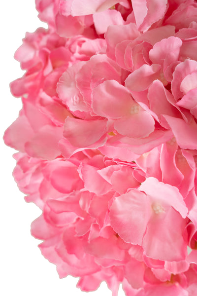 Hortensie artificiala cu 5 flori roz D30xH47cm