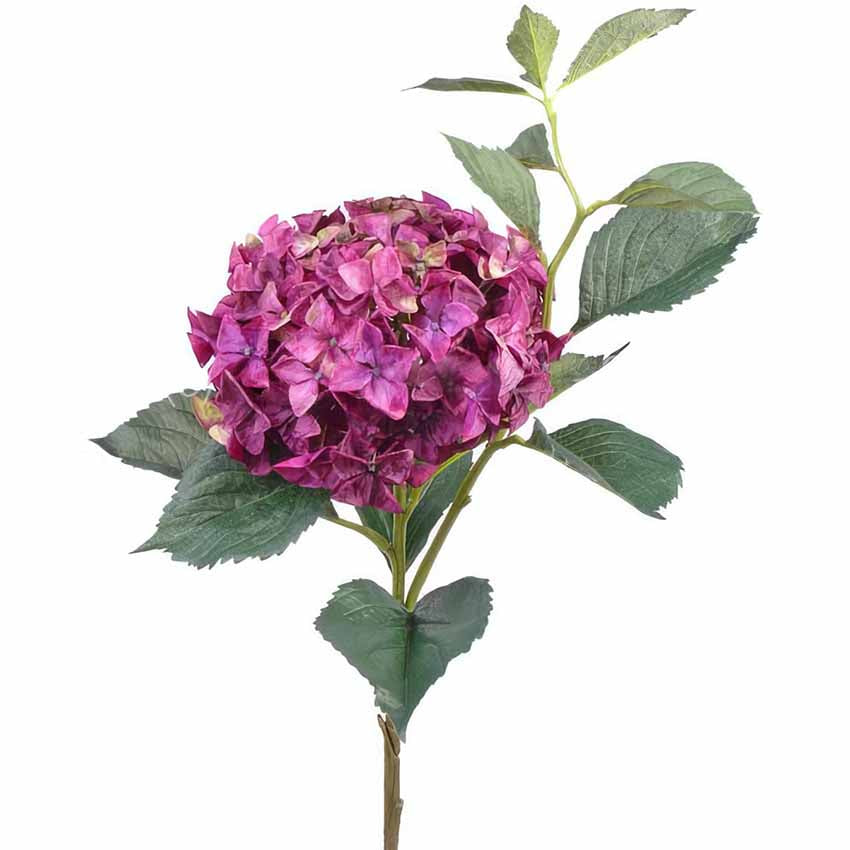 Hortensie artificiala roz cyclame D22xH105 cm