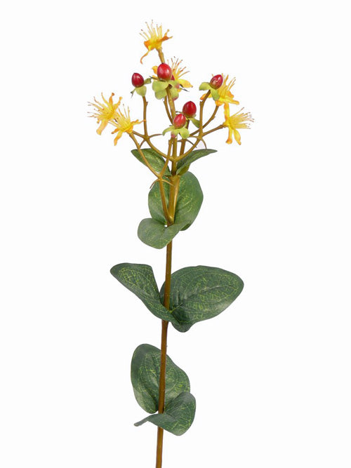 Hypericum artificial galben 68 cm