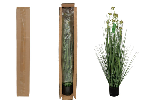 Iarba artificiala Onion 100 cm cu 8 flori de praz verzi