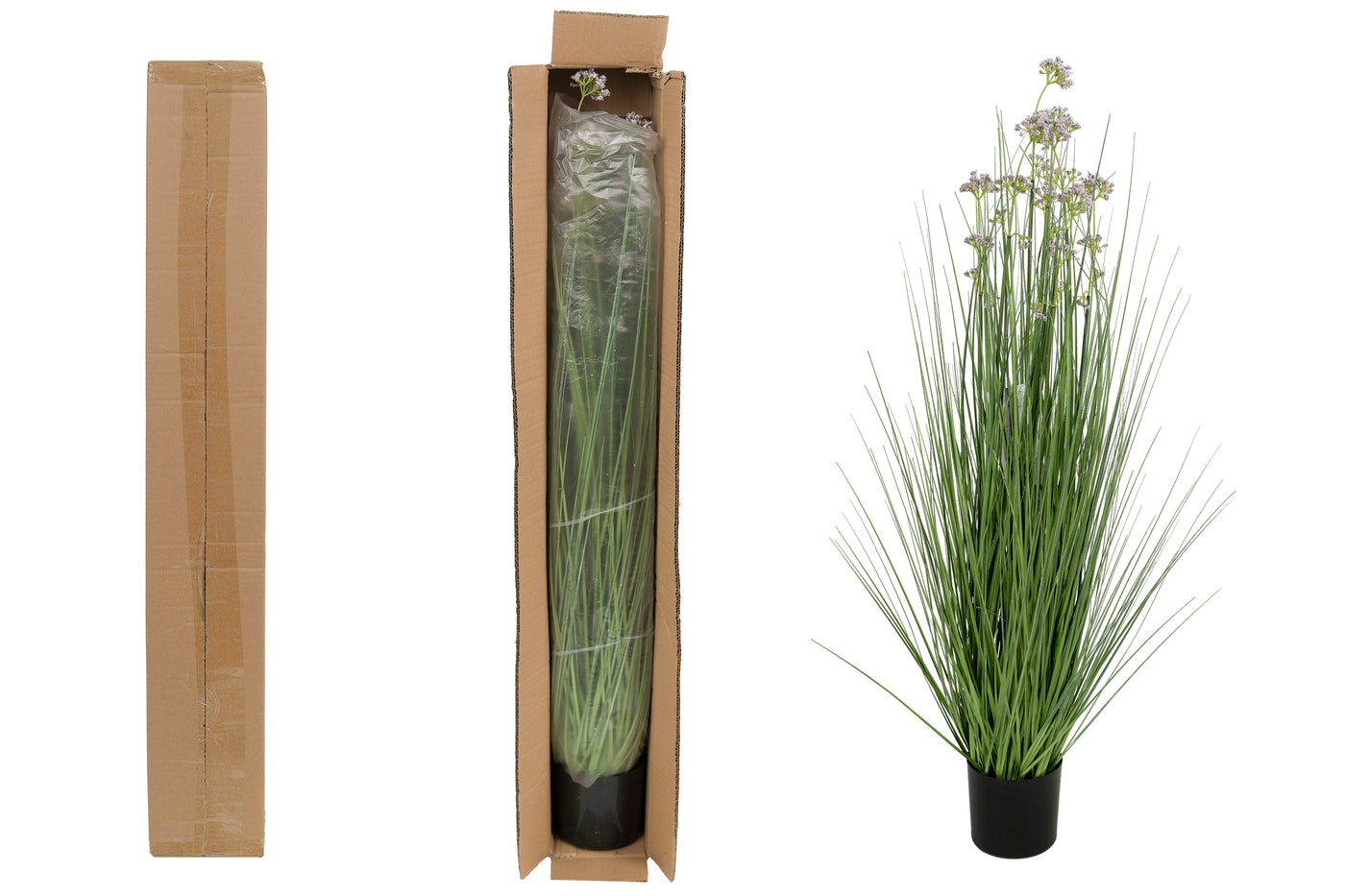 Iarba artificiala Onion 100 cm cu 8 flori de praz violet