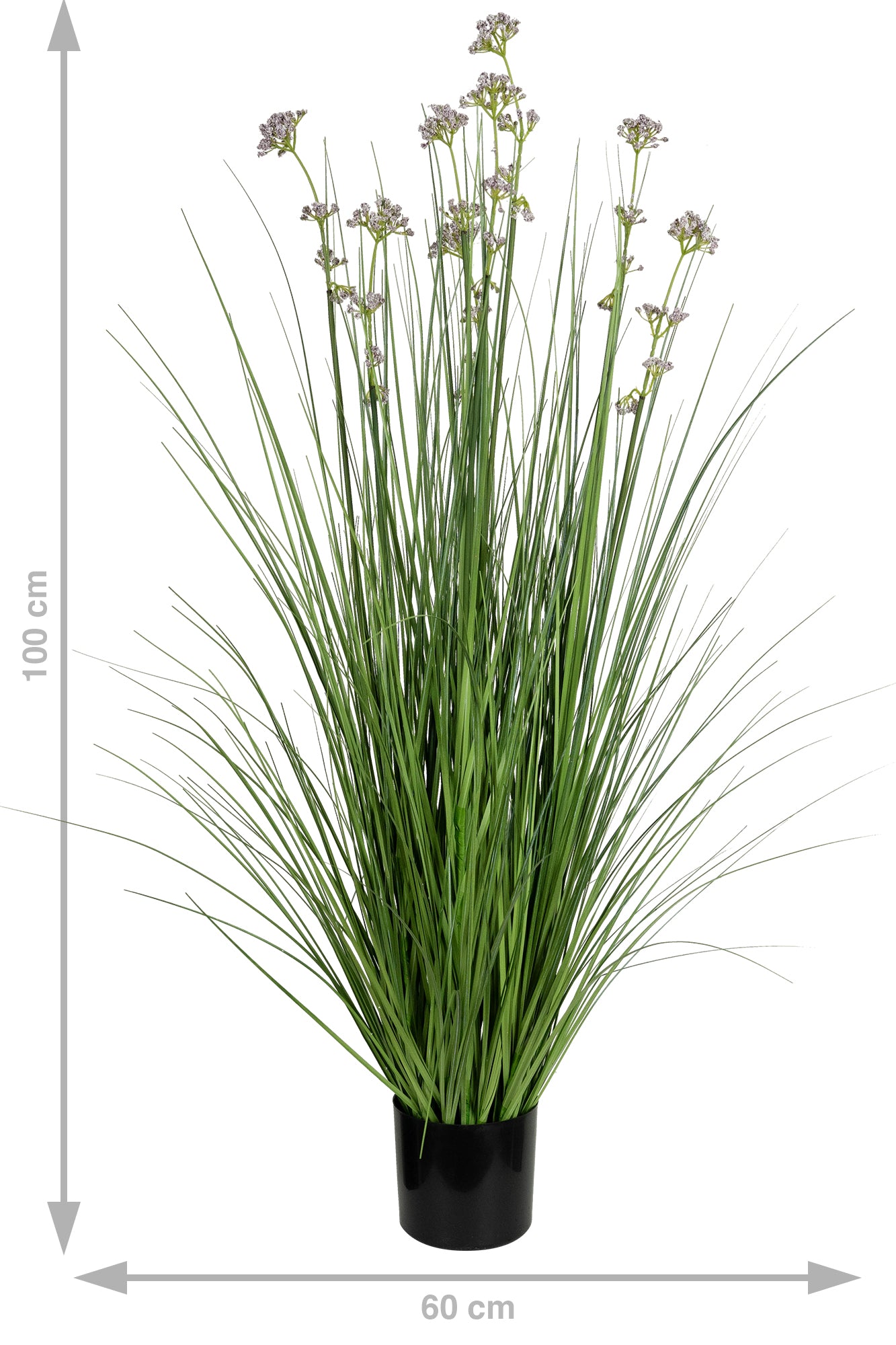 Iarba artificiala Onion 100 cm cu 8 flori de praz violet