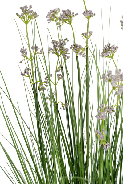 Iarba artificiala Onion 100 cm cu 8 flori de praz violet