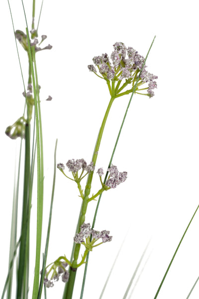 Iarba artificiala Onion 100 cm cu 8 flori de praz violet
