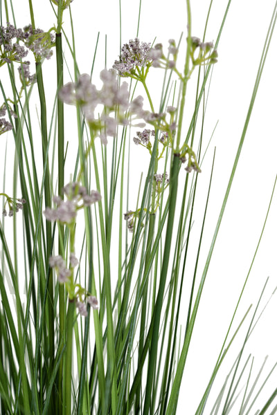 Iarba artificiala Onion 100 cm cu 8 flori de praz violet