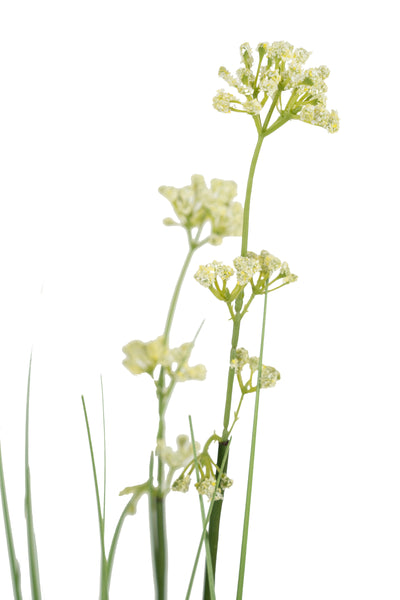 Iarba artificiala Onion 120 cm cu 10 flori de praz albe