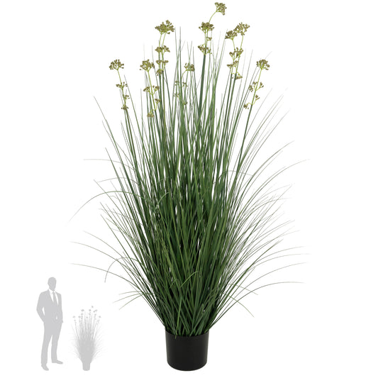 Iarba artificiala Onion 120 cm cu 10 flori de praz verzi
