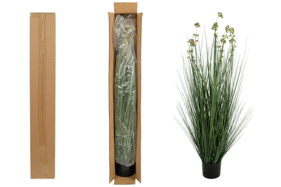 Iarba artificiala Onion 120 cm cu 10 flori de praz verzi