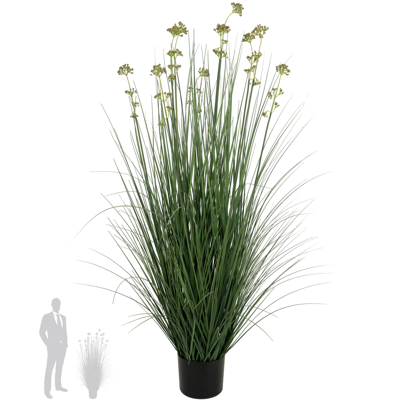 Iarba artificiala Onion 120 cm cu 10 flori de praz verzi