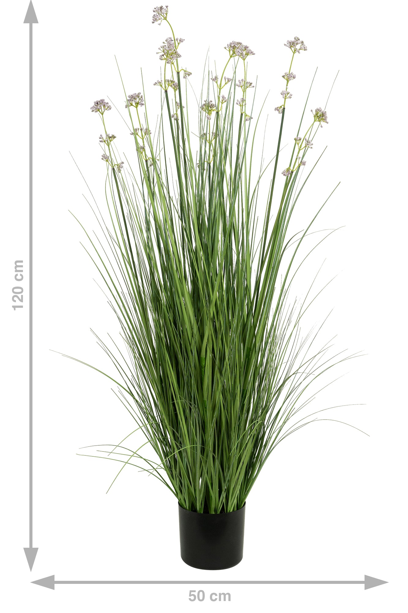 Iarba artificiala Onion 120 cm cu 10 flori de praz violet