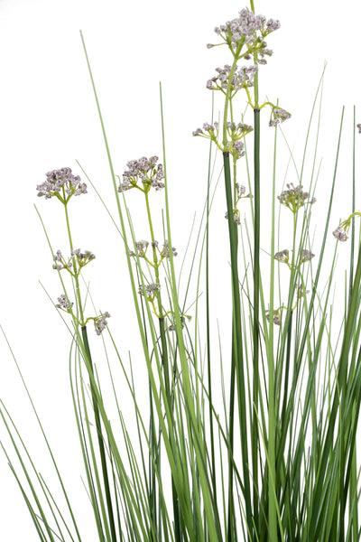 Iarba artificiala Onion 120 cm cu 10 flori de praz violet