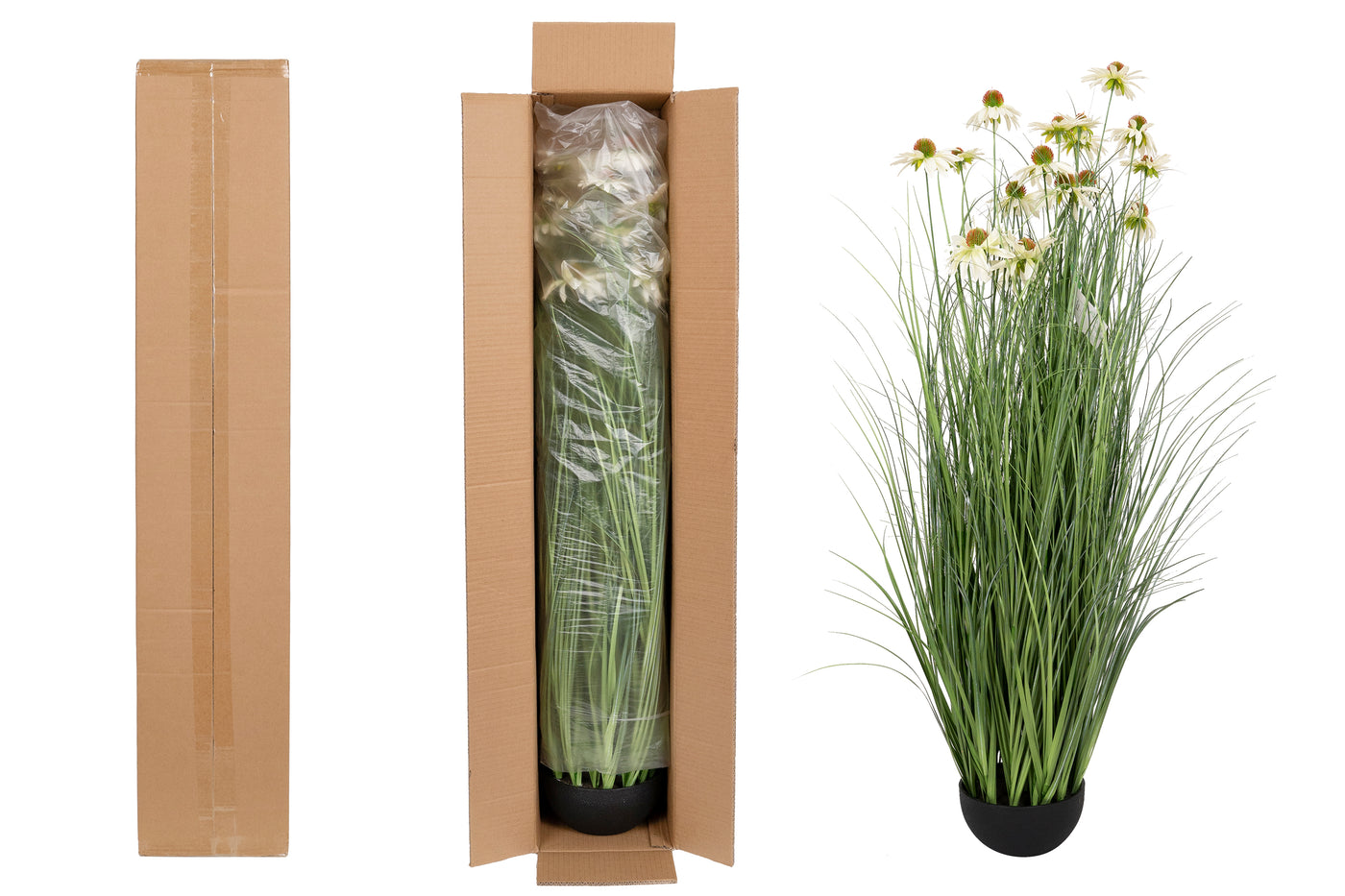 Iarba artificiala Onion 120 cm cu 17 flori de crizantema