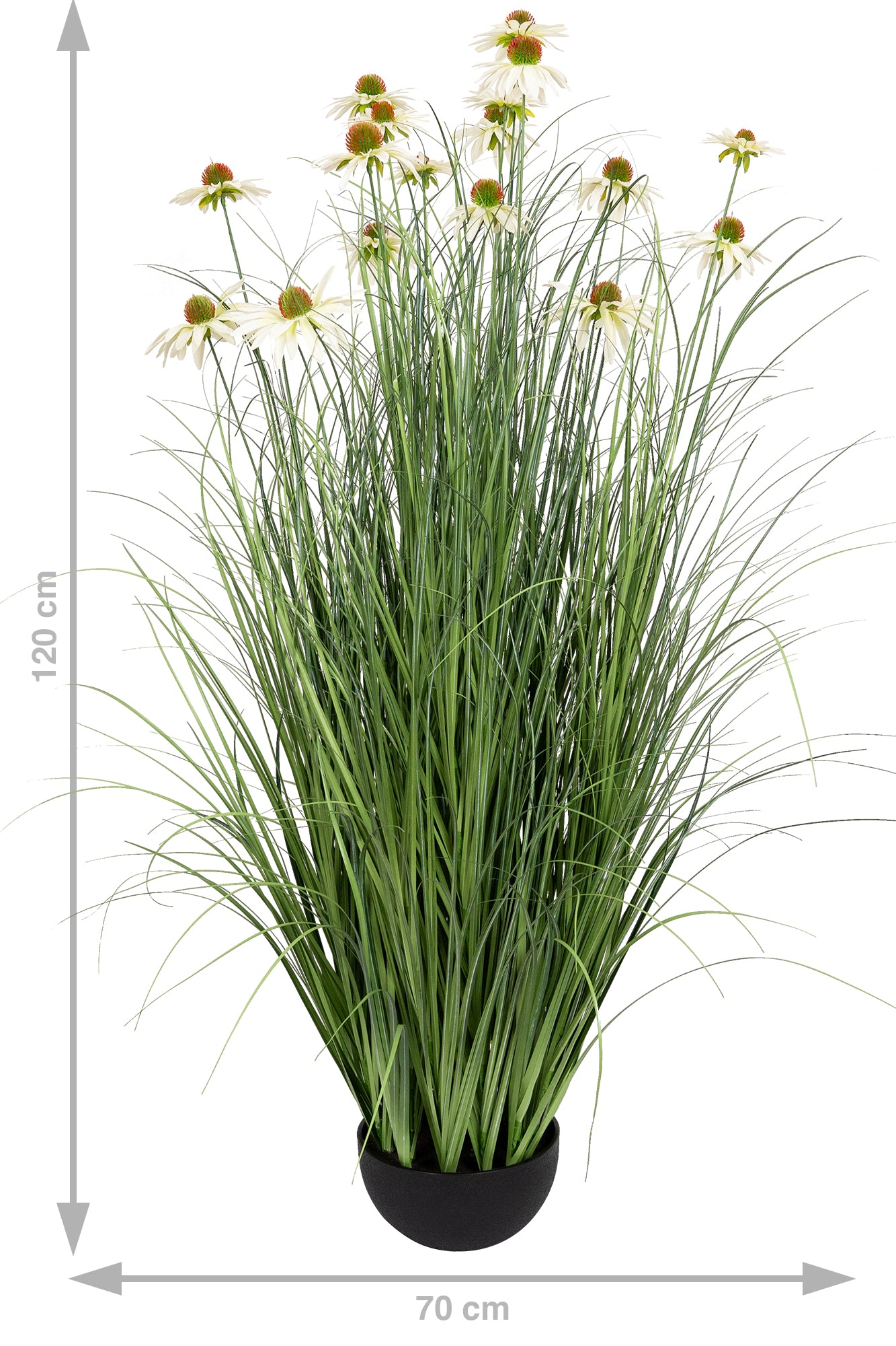 Iarba artificiala Onion 120 cm cu 17 flori de crizantema