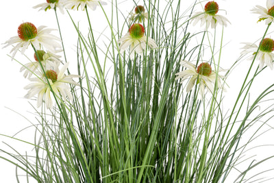 Iarba artificiala Onion 120 cm cu 17 flori de crizantema