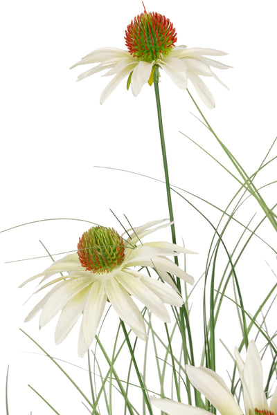 Iarba artificiala Onion 120 cm cu 17 flori de crizantema