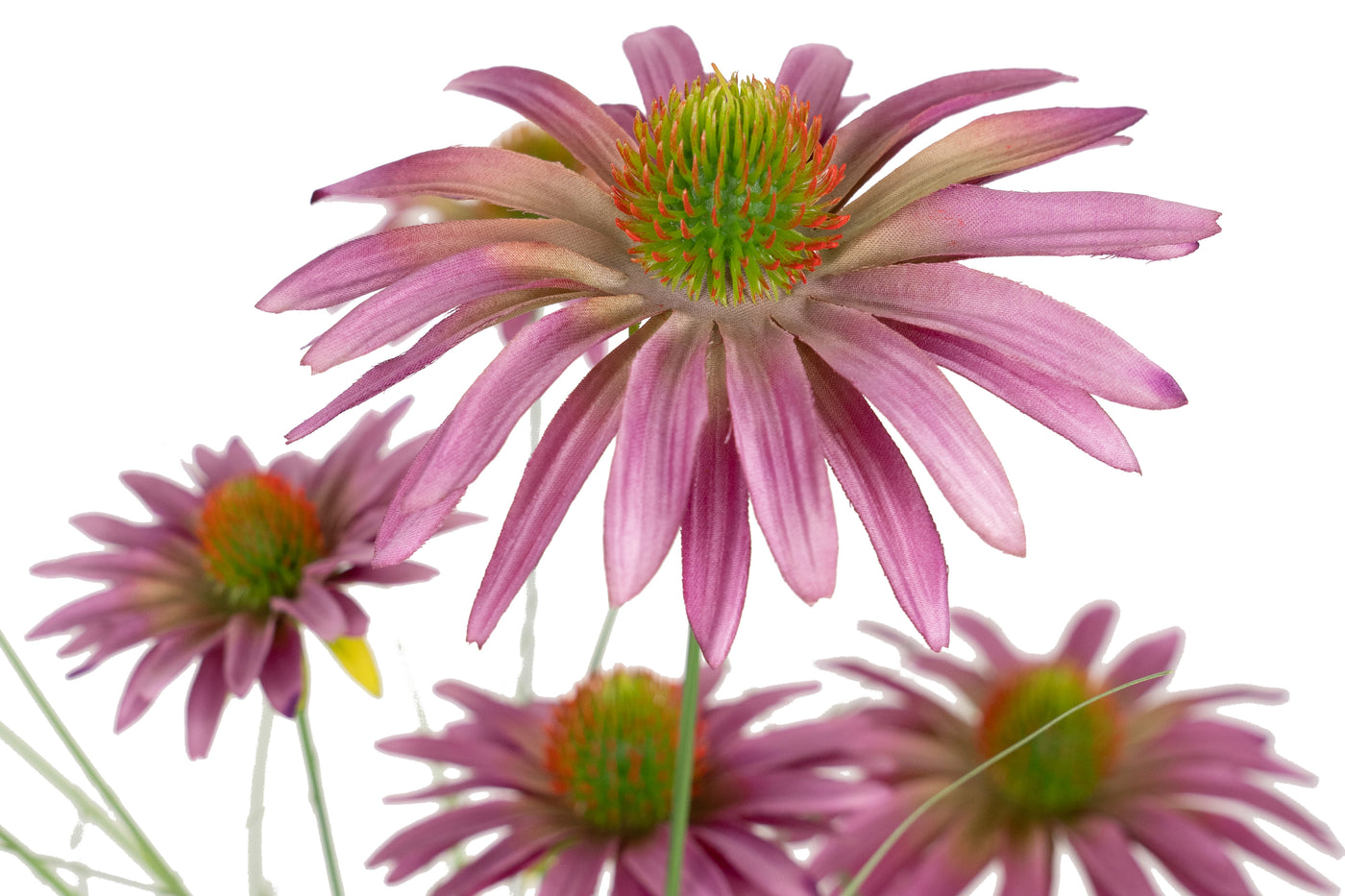 Iarba artificiala Onion 120 cm cu 5 flori de crizantema mov