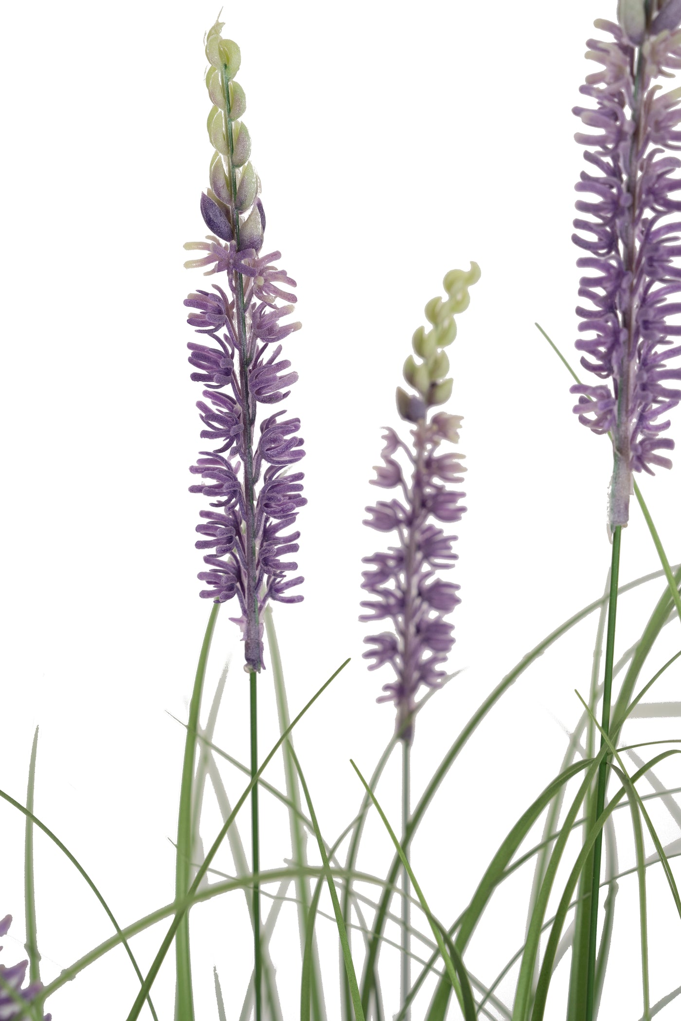 Iarba artificiala Onion 120 cm cu 7 flori de lavanda mov