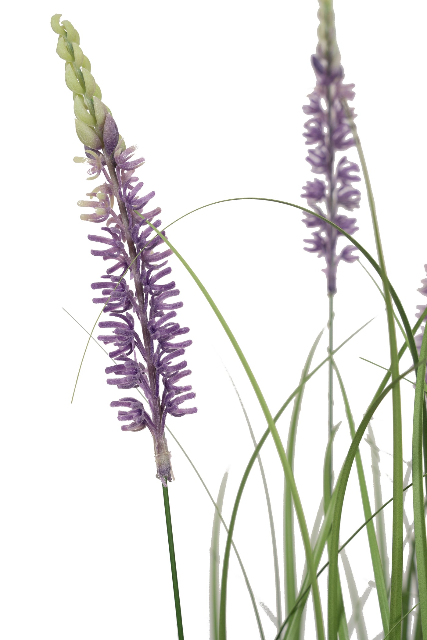 Iarba artificiala Onion 120 cm cu 7 flori de lavanda mov