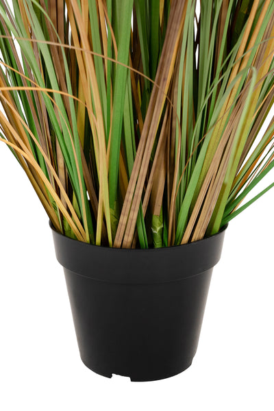 Iarba artificiala Onion 120 cm cu 8 flori galbene de crizantema