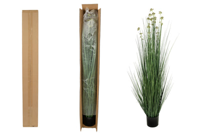 Iarba artificiala Onion 150 cm cu 11 flori de praz verzi
