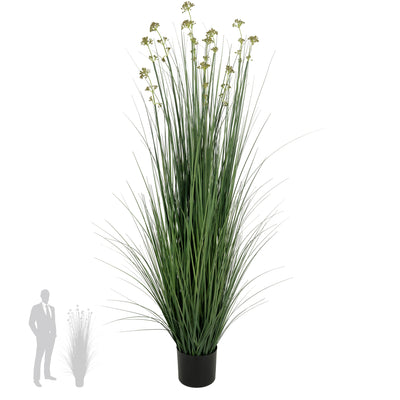 Iarba artificiala Onion 150 cm cu 11 flori de praz verzi