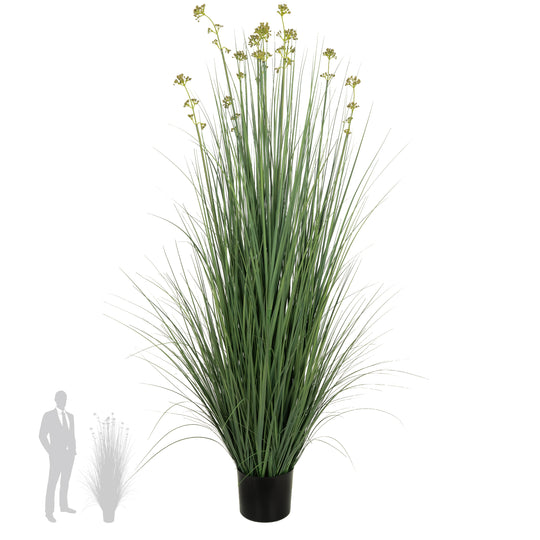 Iarba artificiala Onion 150 cm cu 11 flori de praz verzi