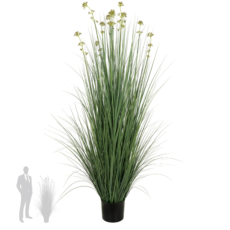 Iarba artificiala Onion 150 cm cu 11 flori de praz verzi