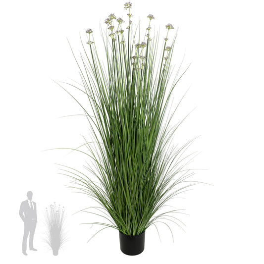 Iarba artificiala Onion 150 cm cu 11 flori de praz violet