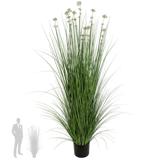 Iarba artificiala Onion 150 cm cu 11 flori de praz violet