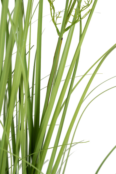 Iarba artificiala Onion 150 cm cu 18 flori de morcov albe