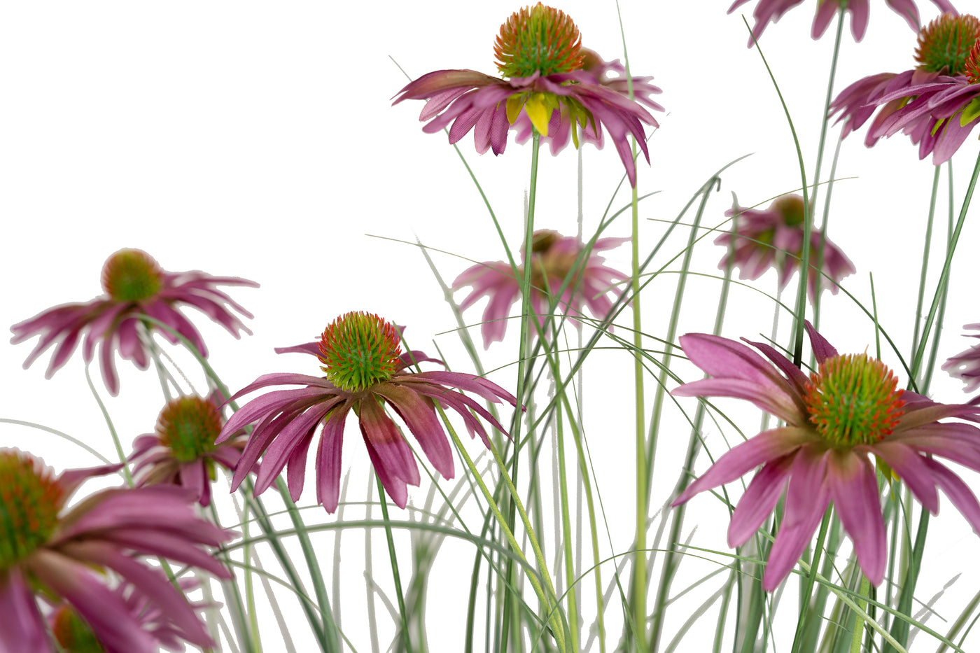 Iarba artificiala Onion 150 cm cu 22 flori violet de crizantema