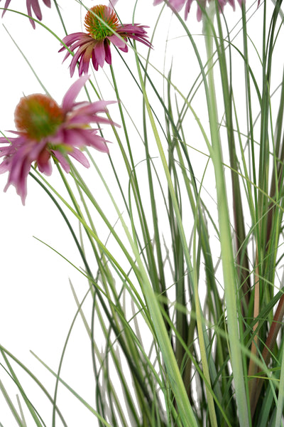 Iarba artificiala Onion 150 cm cu 22 flori violet de crizantema