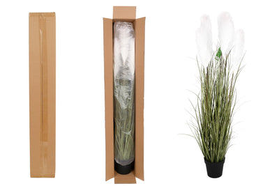 Iarba artificiala Onion 150 cm cu 7 flori crem de pampas
