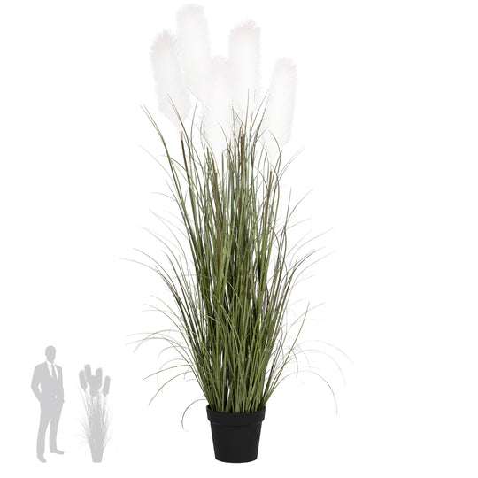 Iarba artificiala Onion 150 cm cu 7 flori crem de pampas