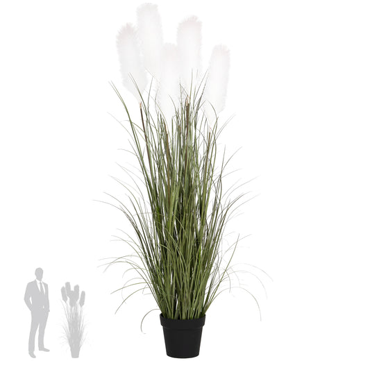 Iarba artificiala Onion 150 cm cu 7 flori crem de pampas