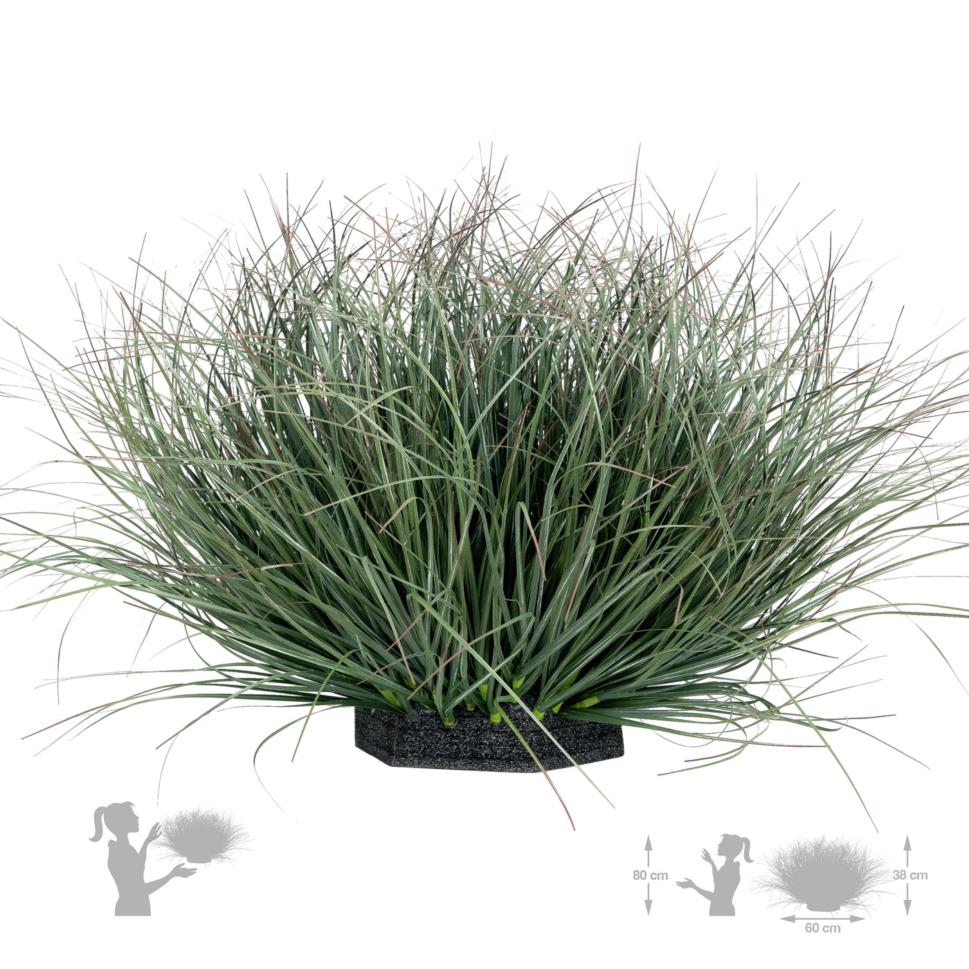 Iarba artificiala Onion 38 cm verde