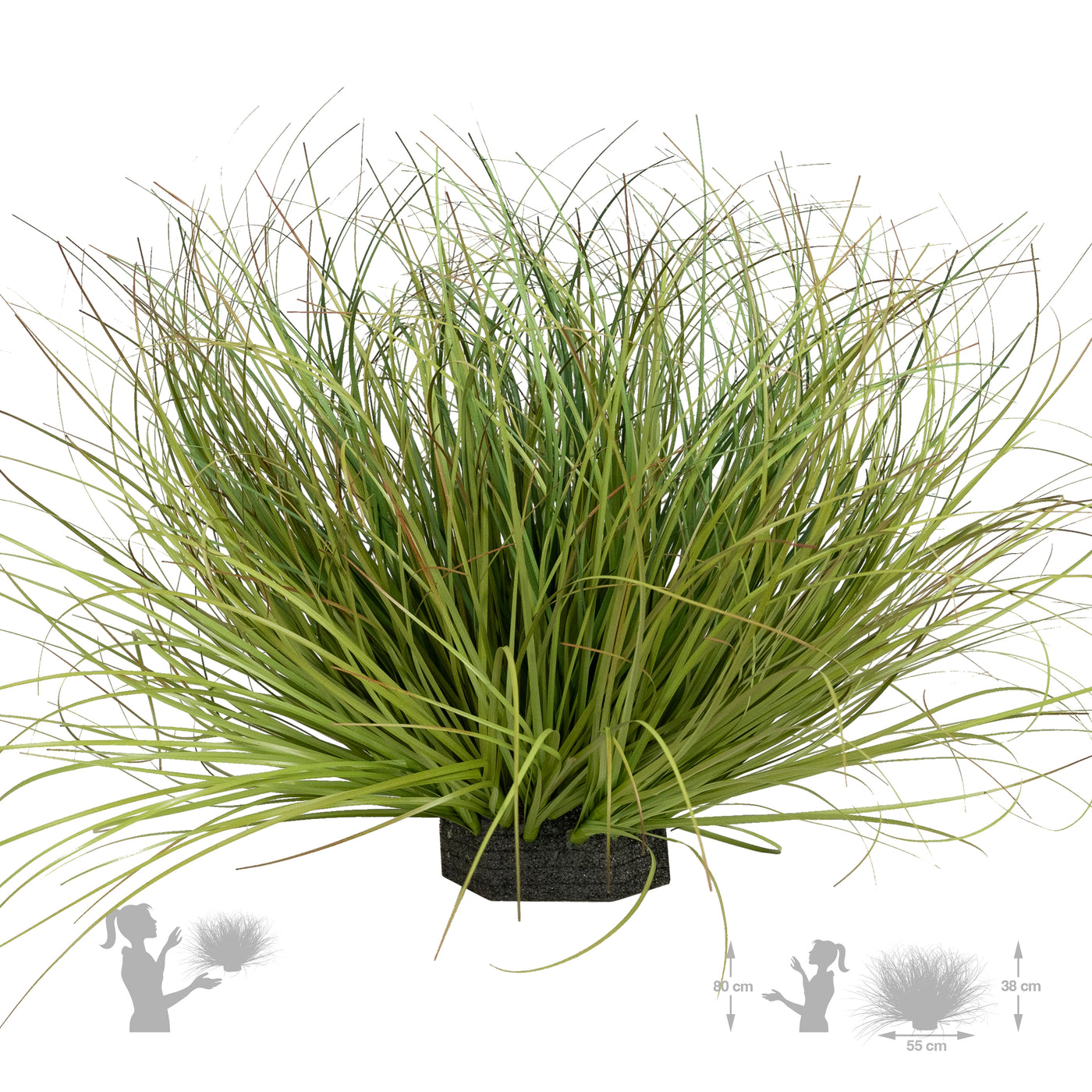 Iarba artificiala Onion 38 cm verde cu bej