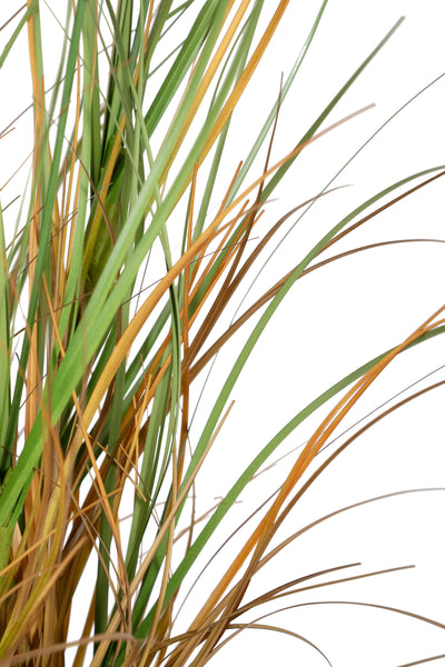 Iarba artificiala Onion 50 cm cu 3 flori de crizantema galbene