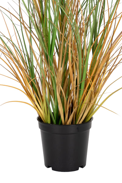 Iarba artificiala Onion 50 cm cu 3 flori de crizantema galbene