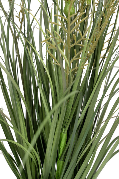 Iarba artificiala Onion 60 cm cu 4 flori de crizantema mov