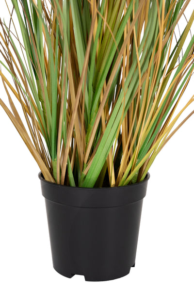 Iarba artificiala Onion 60 cm cu 5 flori albe de crizantema