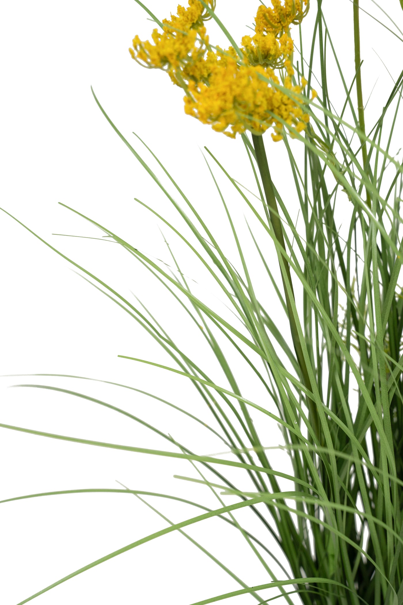 Iarba artificiala Onion 60 cm cu 5 flori de morcov galbene
