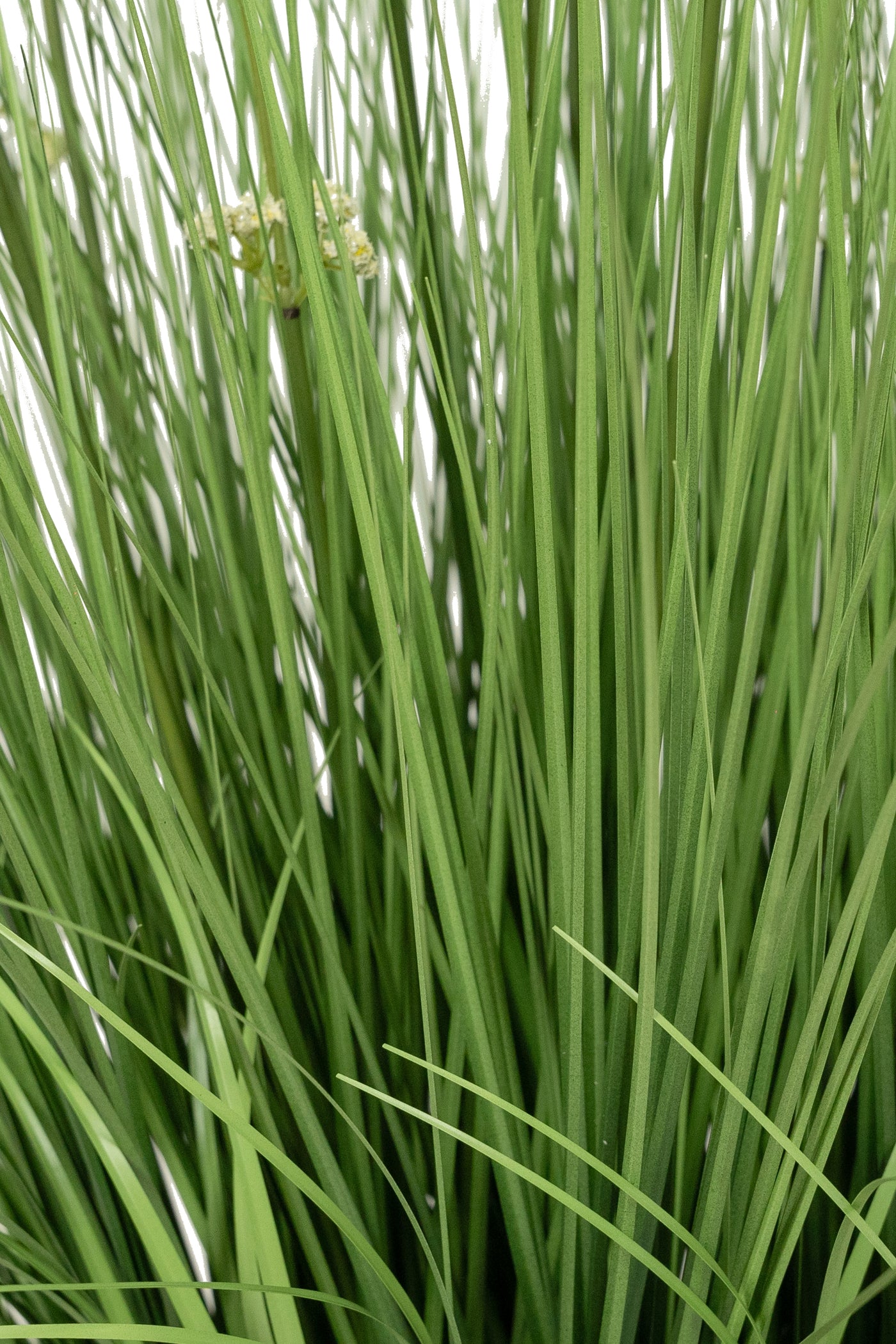 Iarba artificiala Onion 80 cm cu 14 flori de praz albe